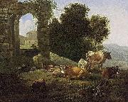 Willem Romeijn Italianate Landscape painting